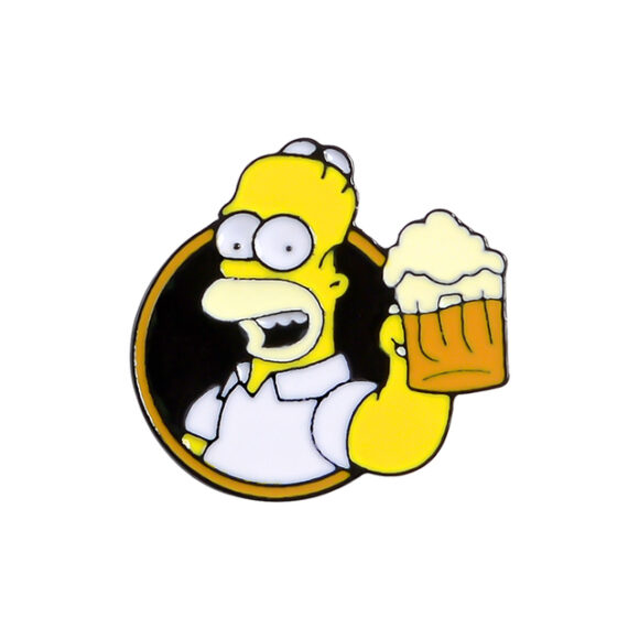 Pin's Homer et sa bière