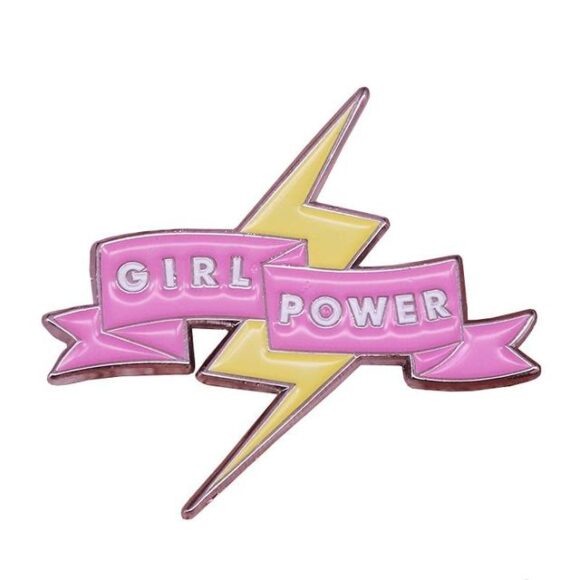 Pin's éclair Girl power