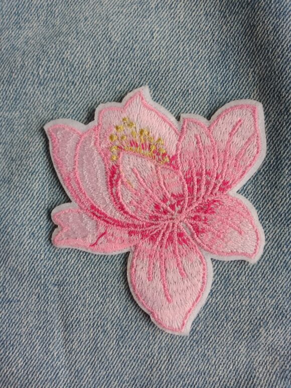 Patch Fleur de Lotus rose