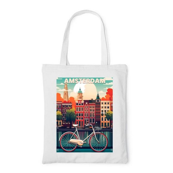 Tote Bag, sac en Toile Personnalisé de Amsterdam – Image 2