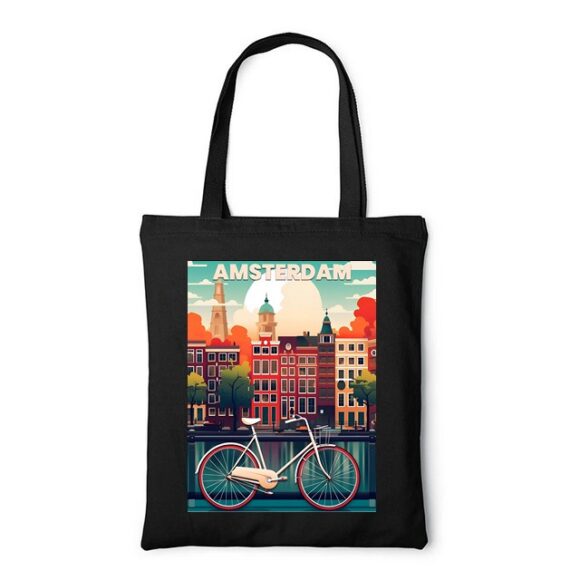 Tote Bag, sac en Toile Personnalisé de Amsterdam – Image 4