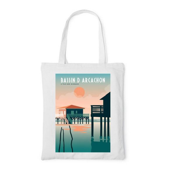 Tote Bag, sac en Toile Personnalisé de Arcachon – Image 2