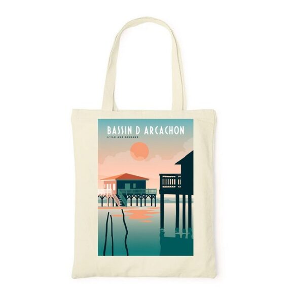 Tote Bag, sac en Toile Personnalisé de Arcachon