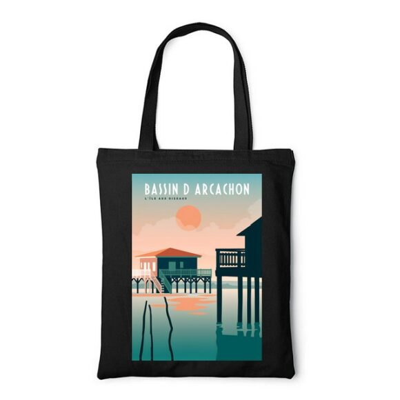 Tote Bag, sac en Toile Personnalisé de Arcachon – Image 4