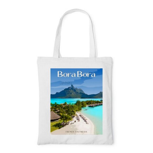 Tote Bag, sac en Toile Personnalisé de Bora Bora – Image 2