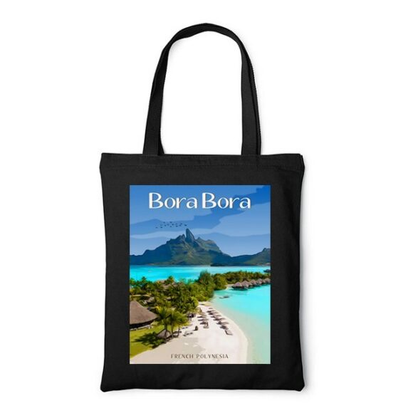 Tote Bag, sac en Toile Personnalisé de Bora Bora – Image 4