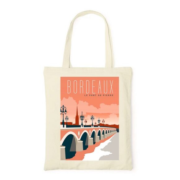 Tote Bag, sac en Toile Personnalisé de Bordeaux – Image 3