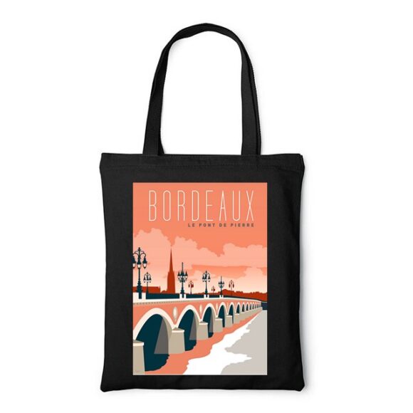 Tote Bag, sac en Toile Personnalisé de Bordeaux – Image 4