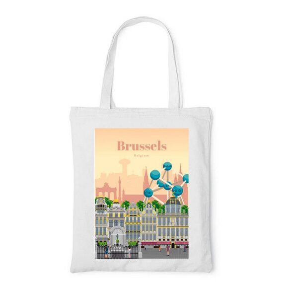 Tote Bag, sac en Toile Personnalisé de Bruxelles – Image 2