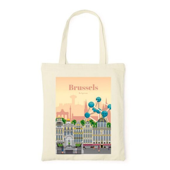 Tote Bag, sac en Toile Personnalisé de Bruxelles – Image 3