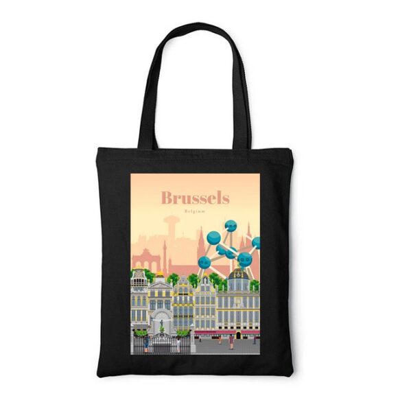 Tote Bag, sac en Toile Personnalisé de Bruxelles – Image 4