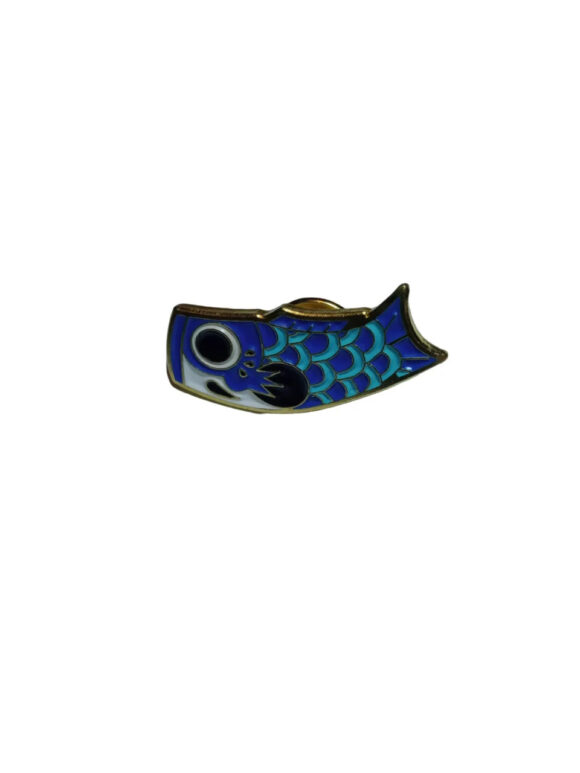 Pin's Carpe Koi Bleue