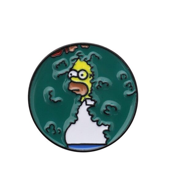 Pin's Homer Simpson buisson