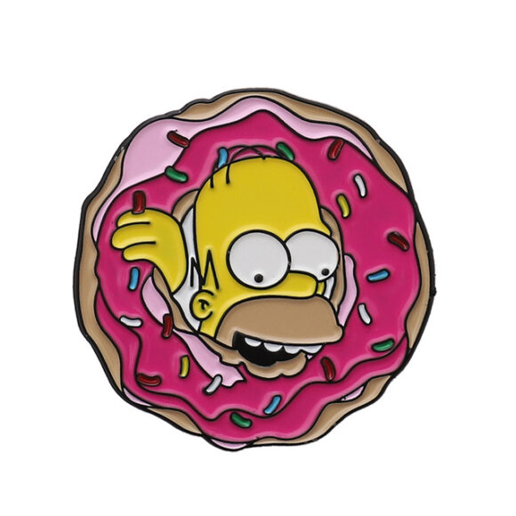 Pin's Homer dans le donuts