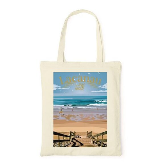 Tote Bag, sac en Toile Personnalisé de Lacanau – Image 3