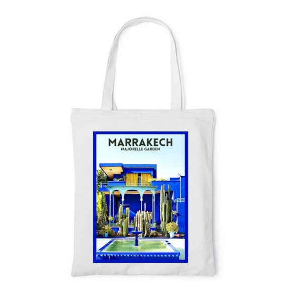 Tote Bag, sac en Toile Personnalisé de Marrakech Majorelle – Image 2