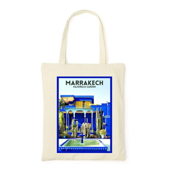 Tote Bag, sac en Toile Personnalisé de Marrakech Majorelle – Image 3