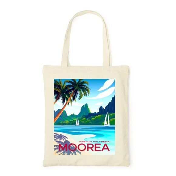 Tote Bag, sac en Toile Personnalisé de Moorea