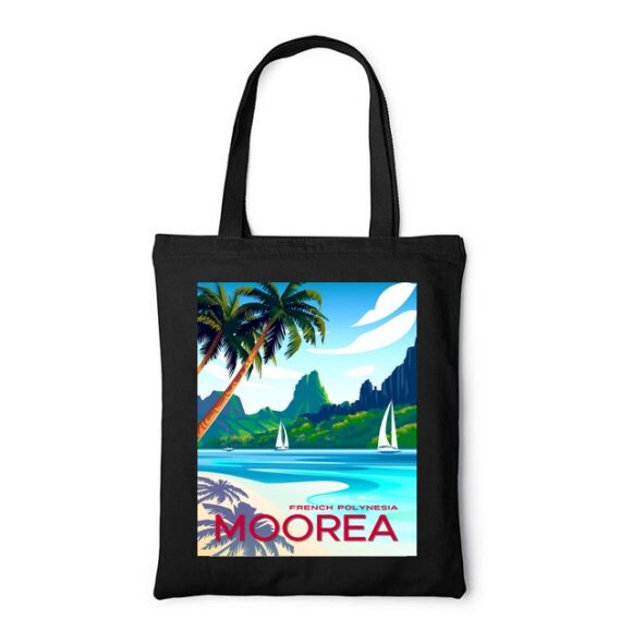 Tote Bag, sac en Toile Personnalisé de Moorea – Image 4