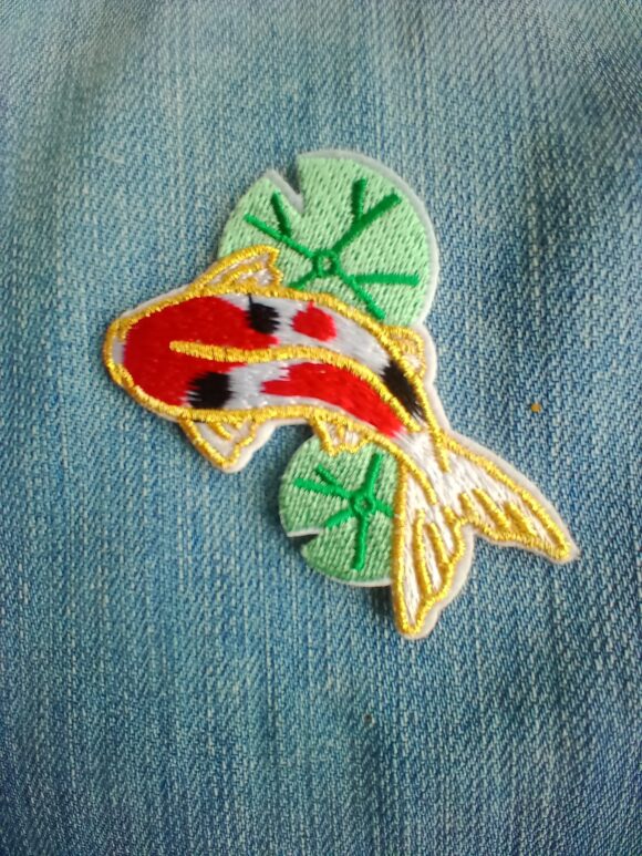 Patch Carpe Japonaise nénuphar