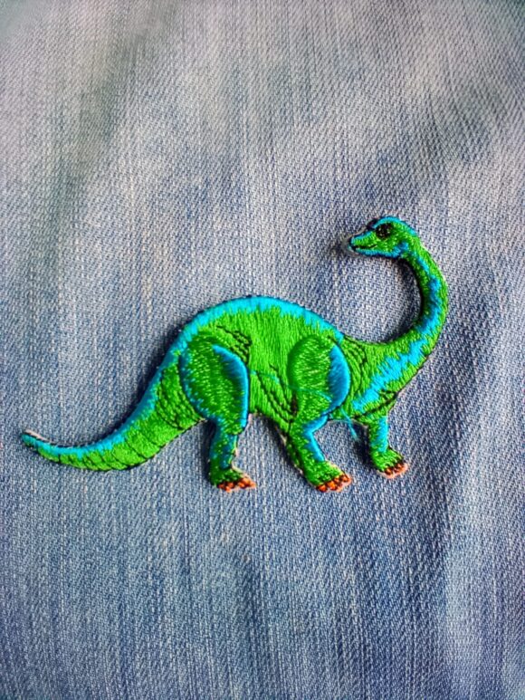 Patch Dinosaure vert