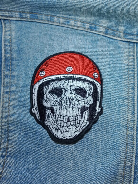 Patch Squelette Motard