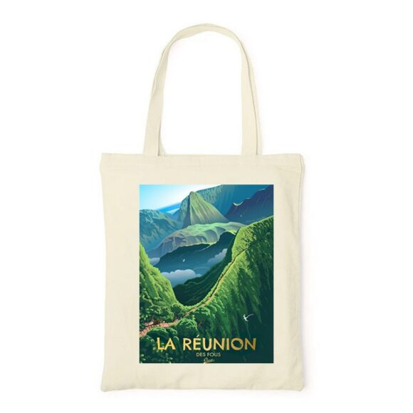 Tote Bag, sac en Toile Personnalisé de La Reunion – Image 3