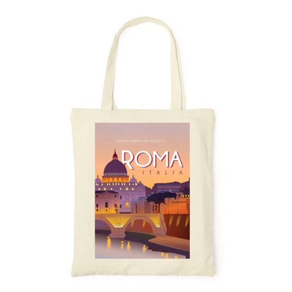 Tote Bag, sac en Toile Personnalisé de Rome