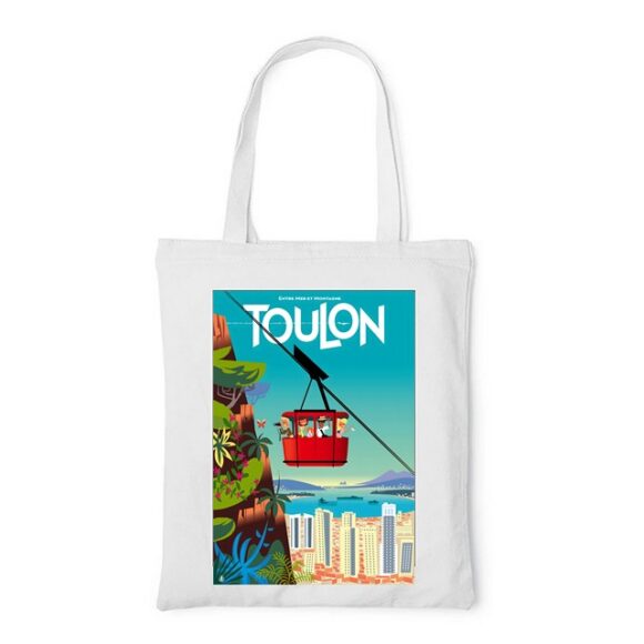 Tote Bag, sac en Toile Personnalisé de Toulon – Image 2